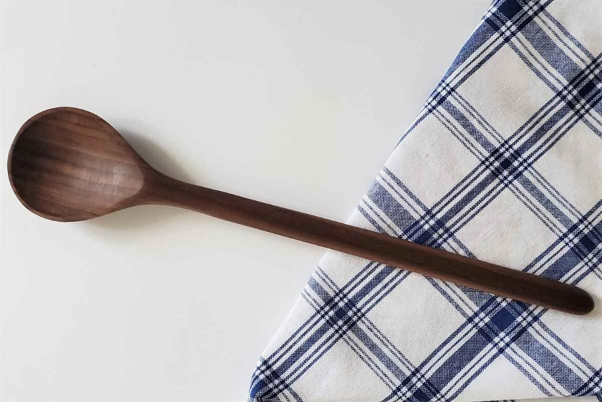 Wooden Spoon Long Handle 14"