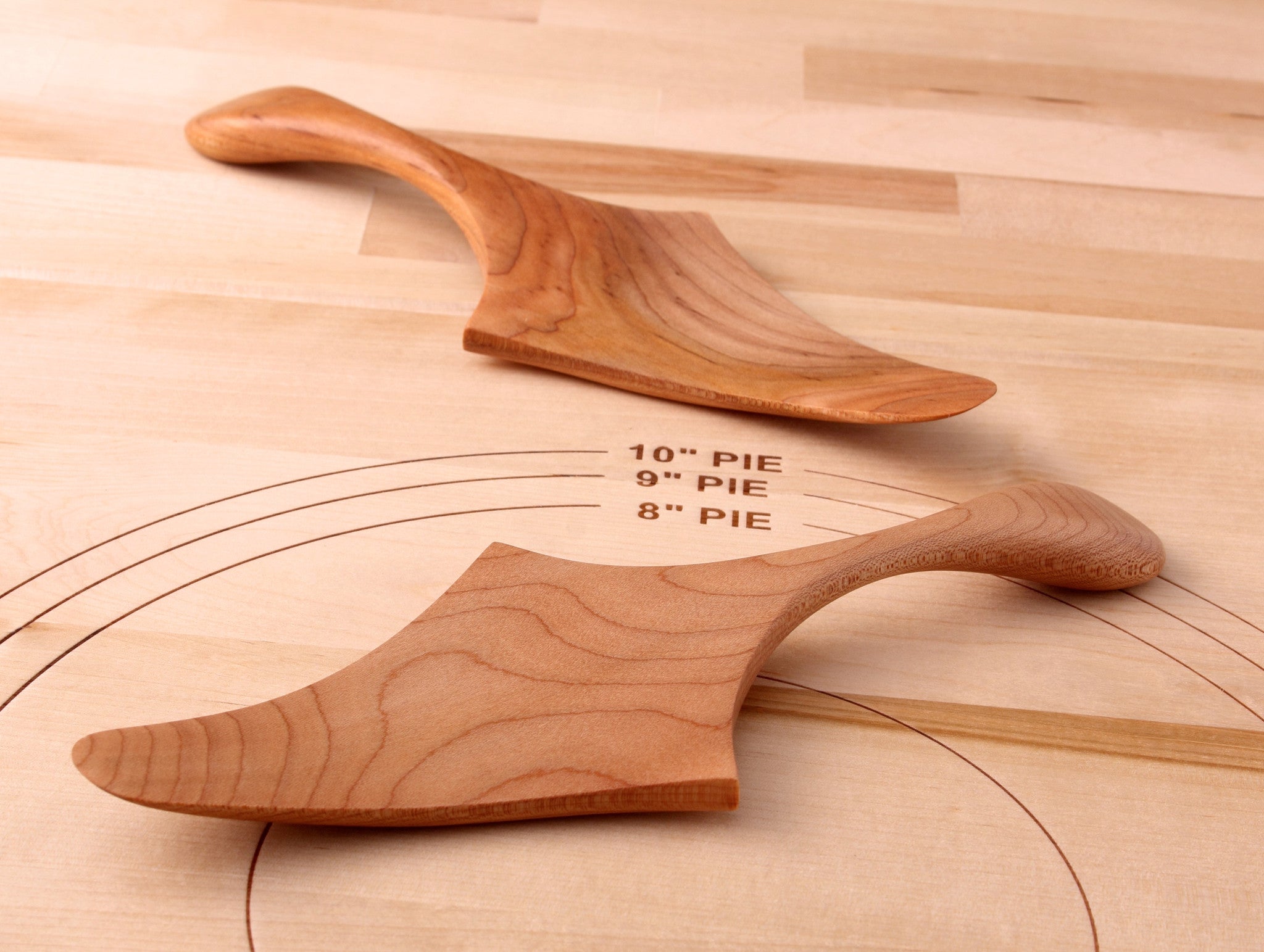 Wooden Pie and Cake Server Maple, Cherry or Walnut